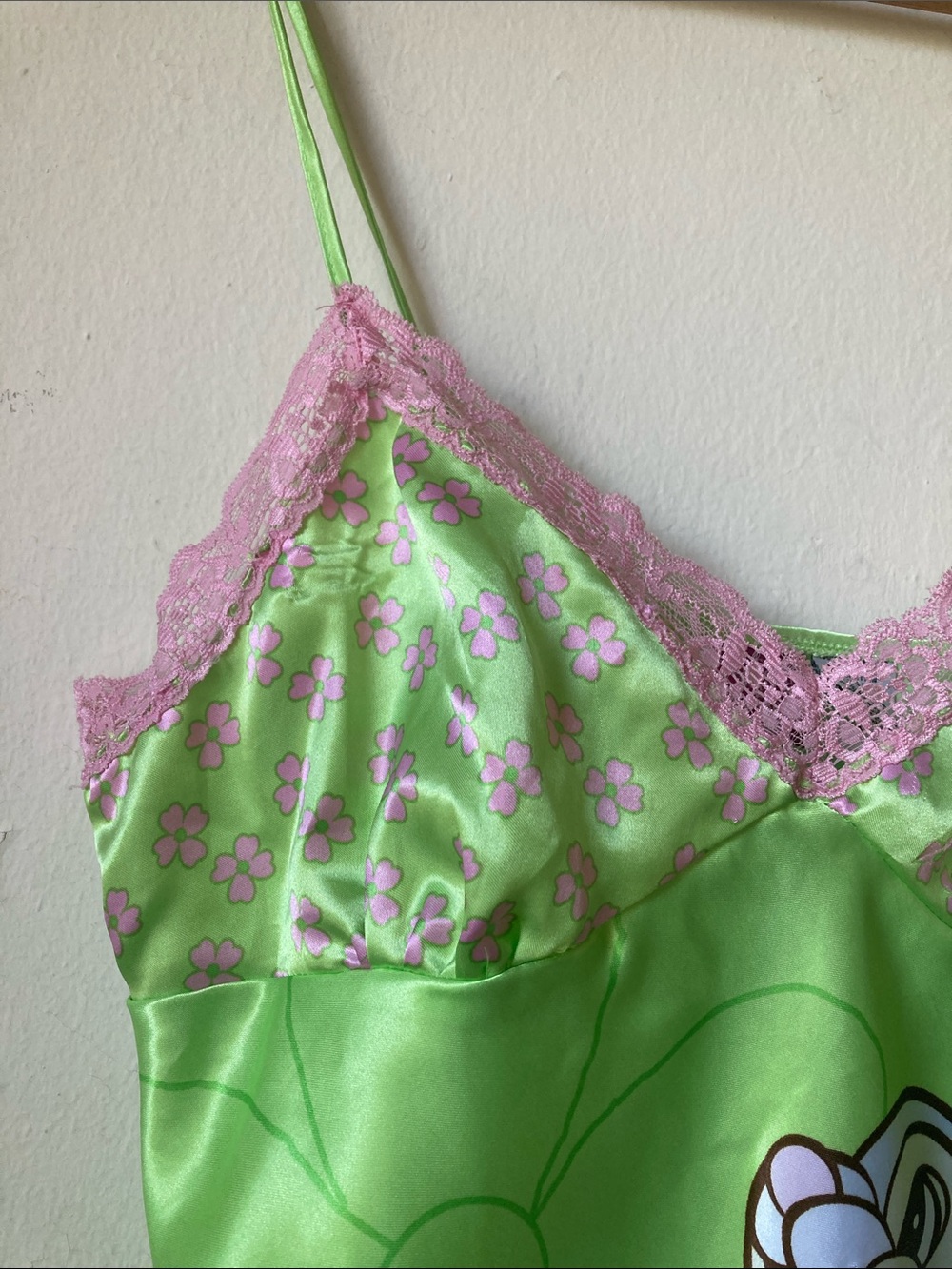 Vintage Disney Thumper Satin Lace Camisole Top Sz S - Picture 10 of 16